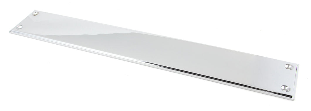 45385 Polished Chrome 425mm Art Deco Fingerplate