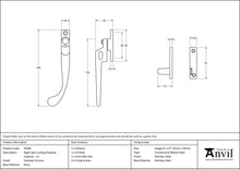 Load image into Gallery viewer, 45394 Polished Chrome Night-Vent Locking Peardrop Fastener - LH
