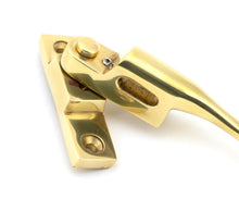 Load image into Gallery viewer, 45396 Polished Brass Night-Vent Locking Peardrop Fastener - LH
