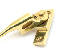 Load image into Gallery viewer, 45397 Polished Brass Night-Vent Locking Peardrop Fastener - RH
