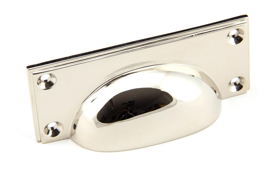 45401 Polished Nickel Art Deco Drawer Pull