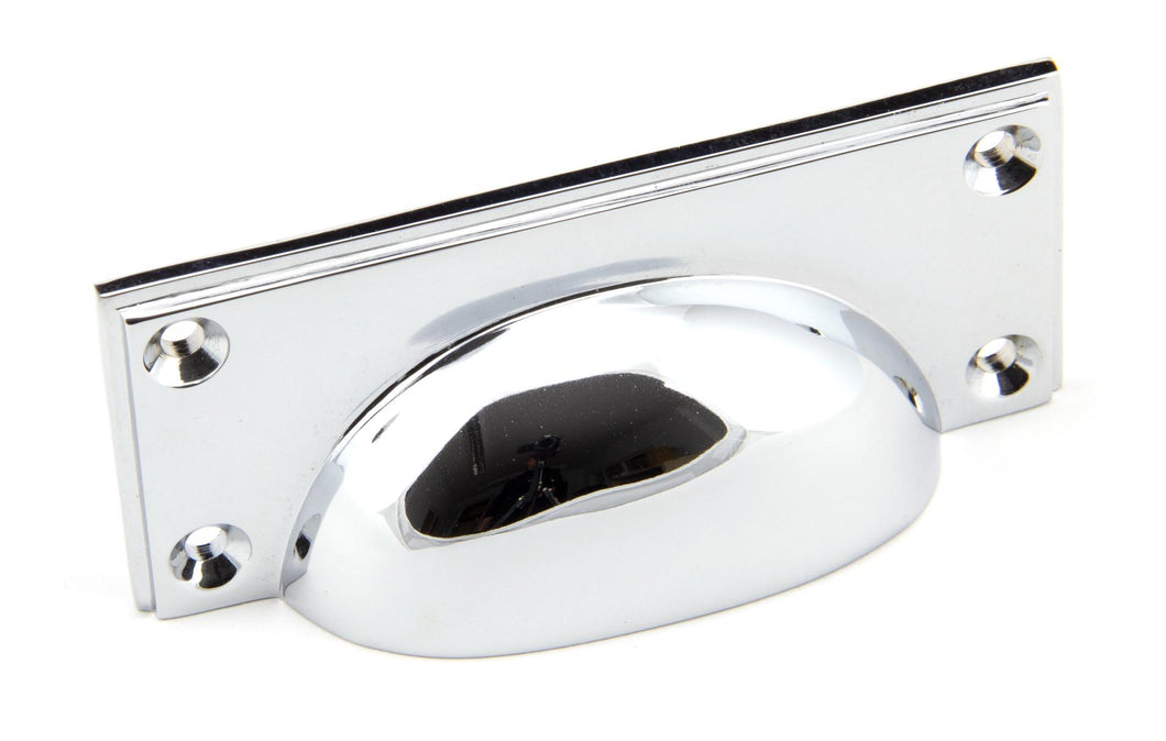 45402 Polished Chrome Art Deco Drawer Pull