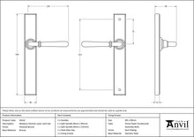 Load image into Gallery viewer, 45432 Polished Bronze Newbury Slimline Lever Latch Set
