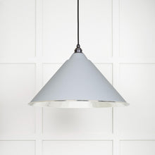 Load image into Gallery viewer, 45433BI Hammered Nickel Hockley Pendant in Birch
