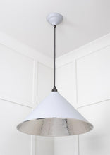 Load image into Gallery viewer, 45433BI Hammered Nickel Hockley Pendant in Birch
