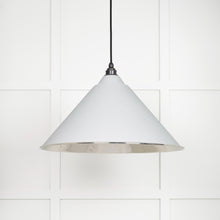 Load image into Gallery viewer, 45433F Hammered Nickel Hockley Pendant in Flock
