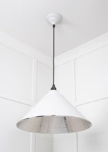 Load image into Gallery viewer, 45433F Hammered Nickel Hockley Pendant in Flock
