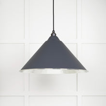 Load image into Gallery viewer, 45433SL Hammered Nickel Hockley Pendant in Slate
