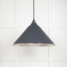 Load image into Gallery viewer, 45433SL Hammered Nickel Hockley Pendant in Slate
