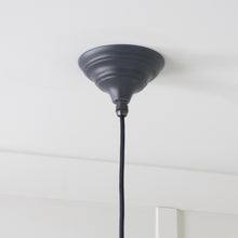 Load image into Gallery viewer, 45433SL Hammered Nickel Hockley Pendant in Slate
