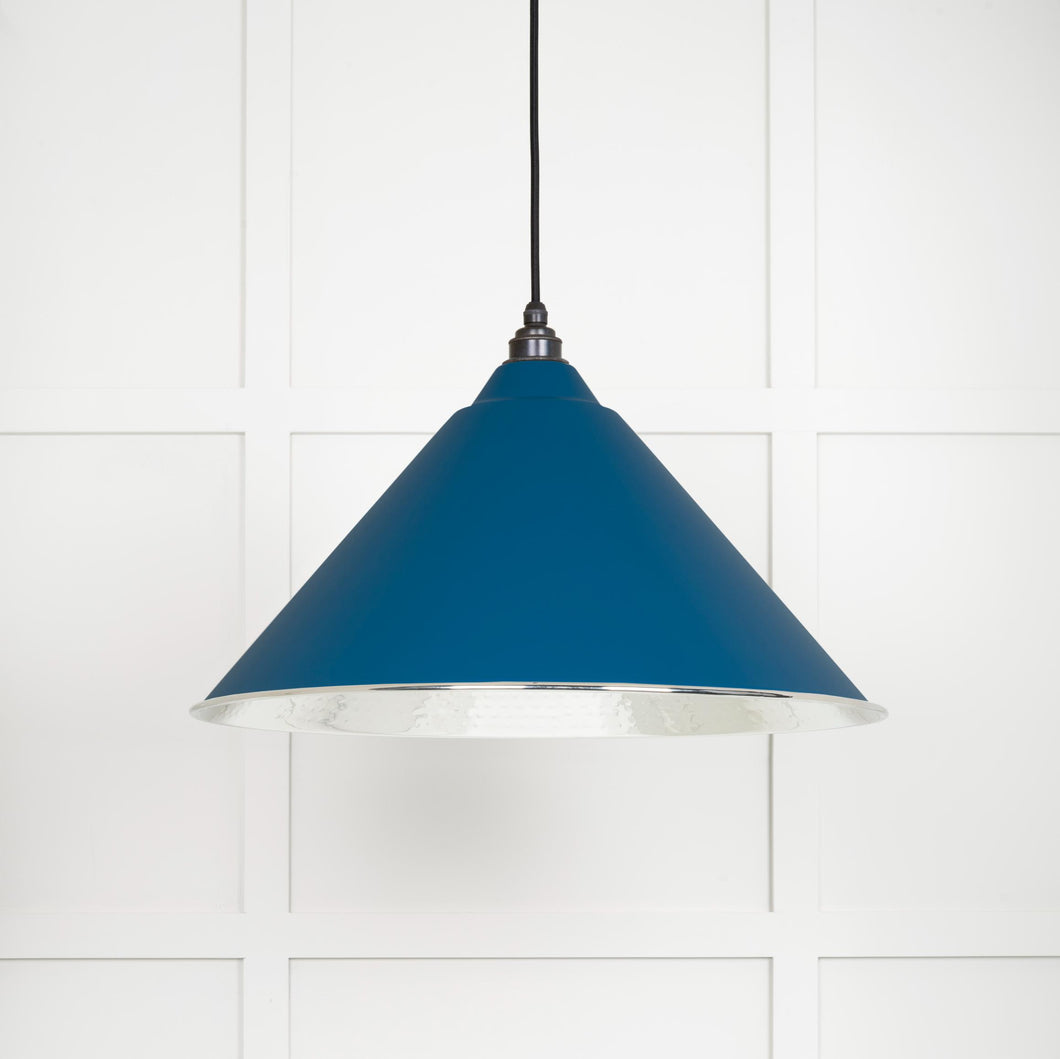 45433U Hammered Nickel Hockley Pendant in Upstream