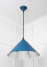 Load image into Gallery viewer, 45433U Hammered Nickel Hockley Pendant in Upstream
