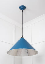 Load image into Gallery viewer, 45433U Hammered Nickel Hockley Pendant in Upstream
