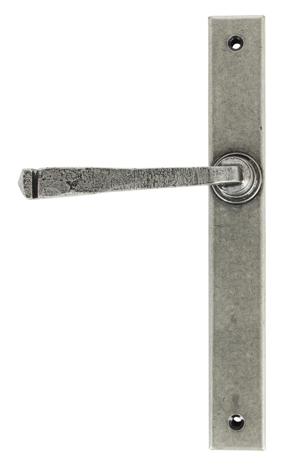45446 Pewter Avon Slimline Lever Latch Set