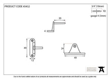 Load image into Gallery viewer, 45452 Aged Brass Cranked Casement Stay Pin

