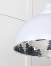 Load image into Gallery viewer, 45472BI Hammered Nickel Harborne Pendant in Birch
