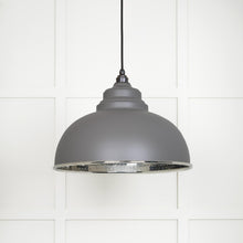 Load image into Gallery viewer, 45472BL Hammered Nickel Harborne Pendant in Bluff
