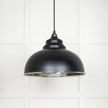 Load image into Gallery viewer, 45472EB Hammered Nickel Harborne Pendant in Elan Black
