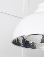Load image into Gallery viewer, 45472F Hammered Nickel Harborne Pendant in Flock
