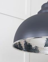 Load image into Gallery viewer, 45472SL Hammered Nickel Harborne Pendant in Slate
