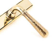 Load image into Gallery viewer, 45498 Aged Brass Hammered Newbury Slimline Espag. Lock Set
