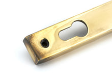 Load image into Gallery viewer, 45499 Aged Brass Brompton Slimline Lever Espag. Lock Set
