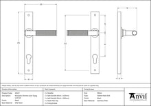 Load image into Gallery viewer, 45527 Black Brompton Slimline Lever Espag. Lock Set
