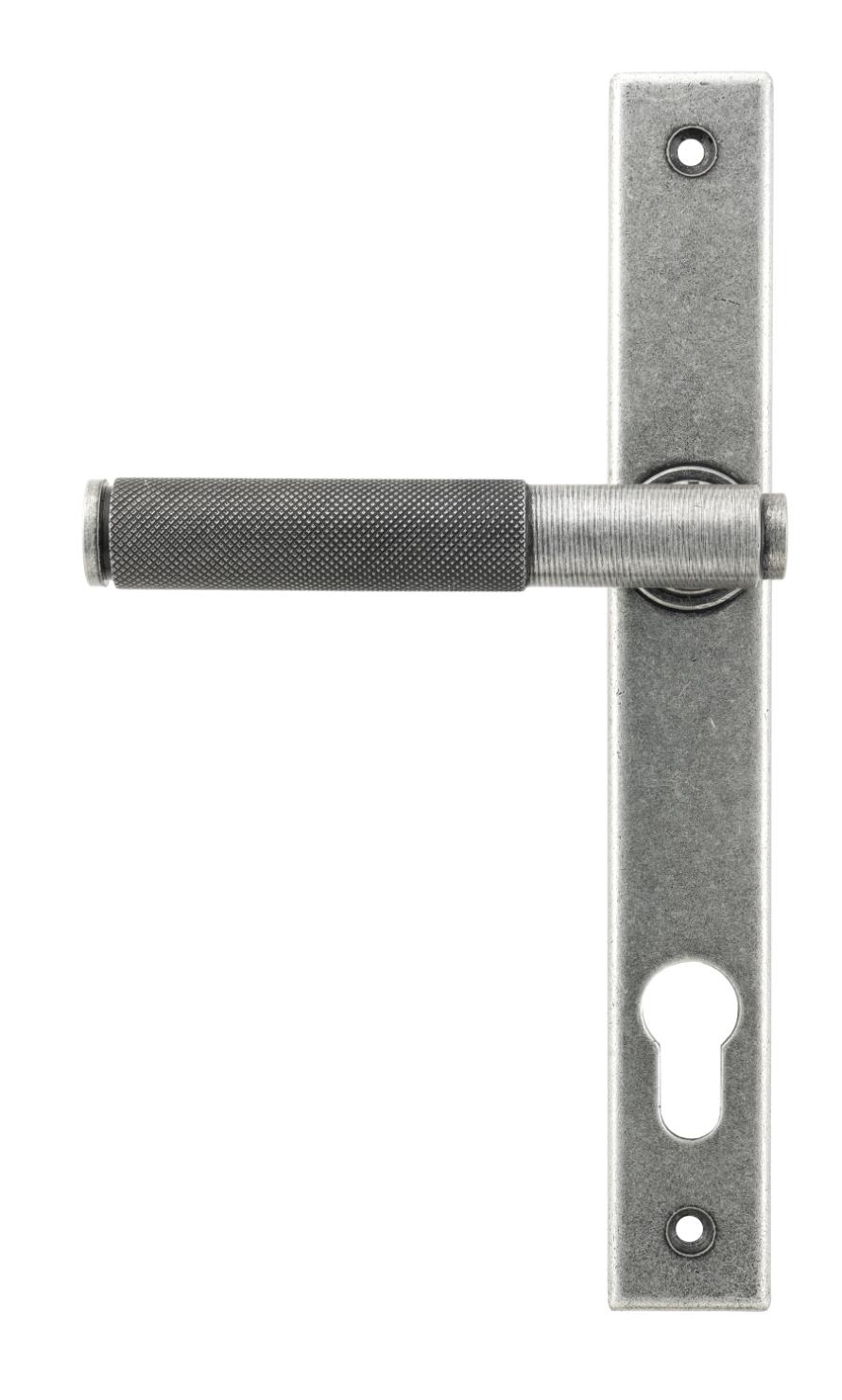 45529 Pewter Brompton Slimline Lever Espag. Lock Set