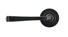 Load image into Gallery viewer, 45623 Black Avon Round Lever on Rose Set (Plain)
