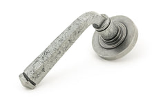 Load image into Gallery viewer, 45631 Pewter Avon Round Lever on Rose Set (Plain)
