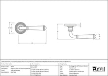 Load image into Gallery viewer, 45641 External Beeswax Regency Lever on Rose Set (Beehive)

