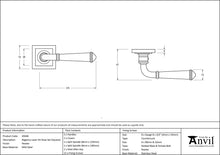 Load image into Gallery viewer, 45646 Pewter Regency Lever on Rose Set (Square)
