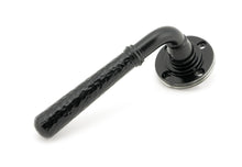 Load image into Gallery viewer, 45648 Black Hammered Newbury Lever on Rose Set (Art Deco)
