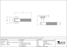 Load image into Gallery viewer, 45671 Black Brompton Lever on Rose Set (Plain)
