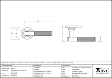 Load image into Gallery viewer, 45676 Matt Black Brompton Lever on Rose Set (Art Deco)
