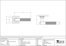 Load image into Gallery viewer, 45682 Pewter Brompton Lever on Rose Set (Square)
