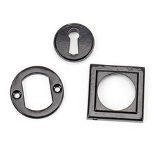 Load image into Gallery viewer, 45698 Black Round Escutcheon (Square)
