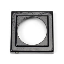 Load image into Gallery viewer, 45722 Black Round Euro Escutcheon (Square)
