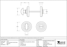 Load image into Gallery viewer, 45732 Aged Brass Round Thumbturn Set (Art Deco)
