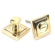 Load image into Gallery viewer, 45734 Aged Brass Round Thumbturn Set (Square)
