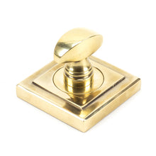 Load image into Gallery viewer, 45734 Aged Brass Round Thumbturn Set (Square)
