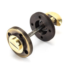 Load image into Gallery viewer, 45734 Aged Brass Round Thumbturn Set (Square)
