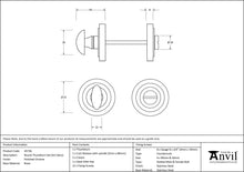 Load image into Gallery viewer, 45736 Polished Chrome Round Thumbturn Set (Art Deco)
