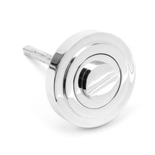 Load image into Gallery viewer, 45736 Polished Chrome Round Thumbturn Set (Art Deco)
