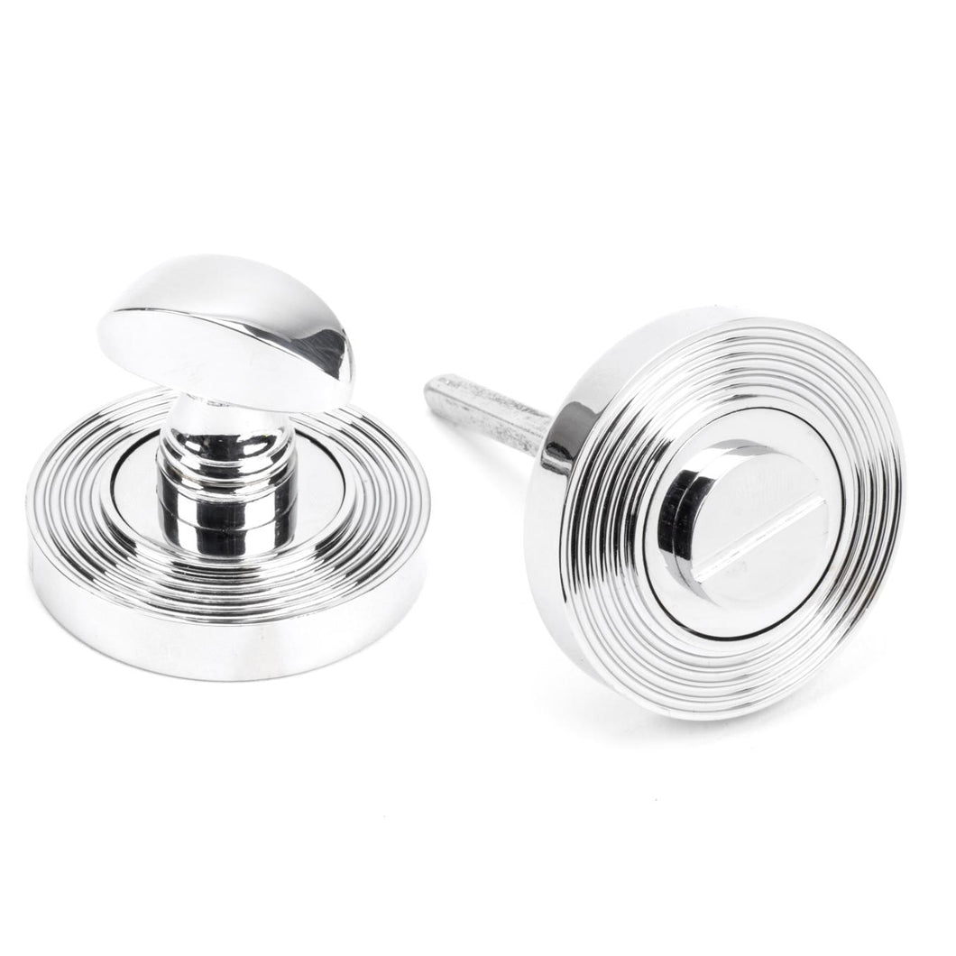 45737 Polished Chrome Round Thumbturn Set (Beehive)