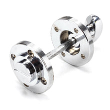 Load image into Gallery viewer, 45737 Polished Chrome Round Thumbturn Set (Beehive)
