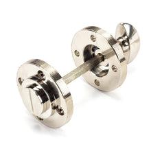 Load image into Gallery viewer, 45740 Polished Nickel Round Thumbturn Set (Art Deco)
