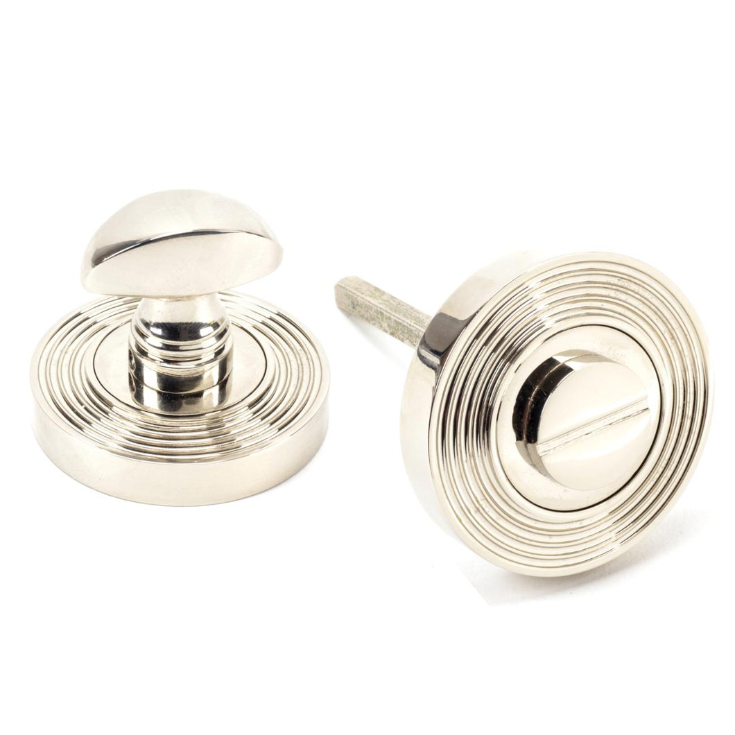 45741 Polished Nickel Round Thumbturn Set (Beehive)