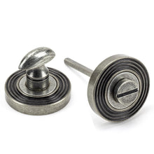 Load image into Gallery viewer, 45753 Pewter Round Thumbturn Set (Beehive)
