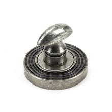 Load image into Gallery viewer, 45753 Pewter Round Thumbturn Set (Beehive)
